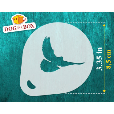 Flying Birds stencils n.3 (set of 3) - Cookie and Cappuccino cocoa powder home decor stencil