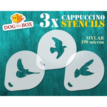 Stencil uccelli n.3 (set di...