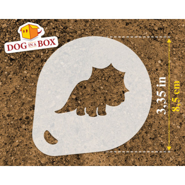 Dinosaurs stencils n.3 (set of 3) Cappuccino and Coffee cocoa powder decor stencil - Face Painting stencils