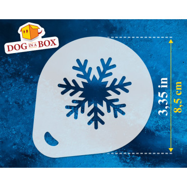 Snowflakes stencils (set of 6) - Cookie and Cappuccino cocoa powder christmas decor stencil