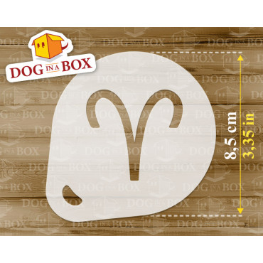 Zodiac Signs stencils n.1 (set of 12) - Cookie and Cappuccino cocoa powder horoscope stencils