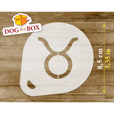 Pochoirs Signes du Zodiaque n.1 (lot de 12) - Pochoirs horoscope poudre de cacao Cookie et Cappuccino