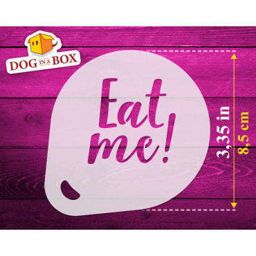 Tester Cookie stencils (set of 3) n.1 - Eat Me and Made with Love Cookie stencil