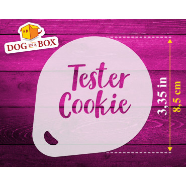 Tester Cookie stencils (set of 3) n.1 - Eat Me and Made with Love Cookie stencil