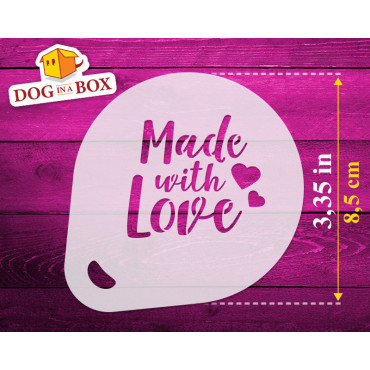 Tester Cookie stencils (set of 3) n.1 - Eat Me and Made with Love Cookie stencil