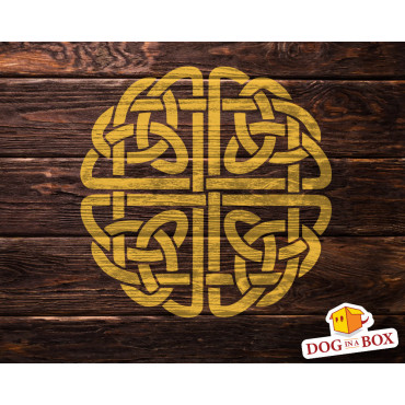 Celtic Knot stencil n.1 - Reusable celtic stencil for wood sings, painting on stones or walls