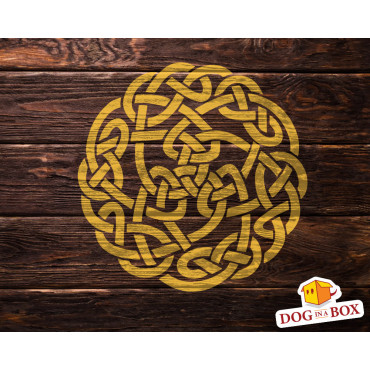 Celtic Knot stencil n.2 - Reusable celtic stencil for wood sings, painting on stones or walls