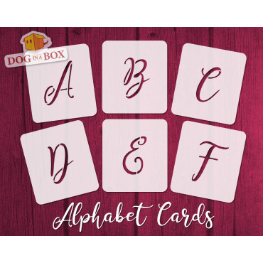 Alphabet stencils font n.13...