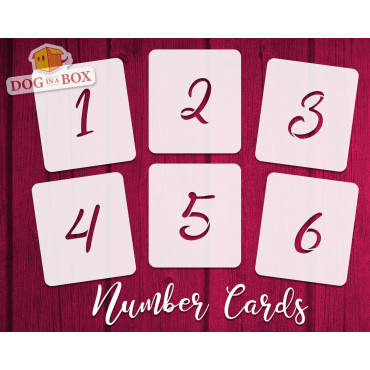 Numbers stencils n.13 - Calligraphic Individual numbers stencils for wood signs and walls