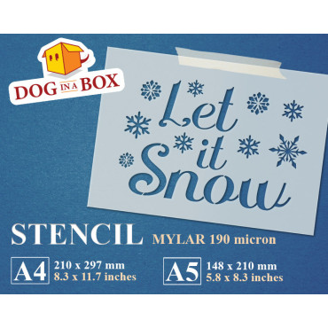 Let it Snow stencil n.1 -...