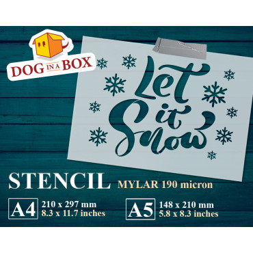 Stencil "Let it Snow" n.2 -...