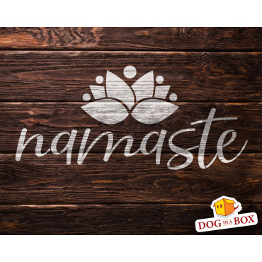 Namaste stencil n.1 - Yoga stencil for wall painting, wood sings, fabrics decor. Reusable and durable.