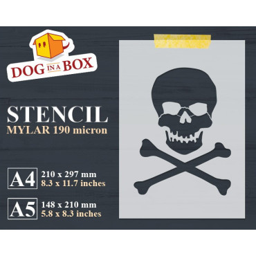 Pochoir Skull and Bones n.1...