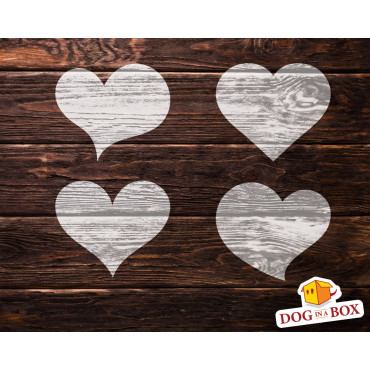 Hearts stencil n.2 - Reusable wedding stencil for wood sings, invitations, wedding cake decor or wall painting