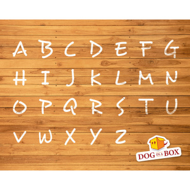 Pochoir Alphabet n.2 - Pochoir lettres majuscules. Pochoir de police pour panneaux en bois, pochoirs de mariage ou mots personna