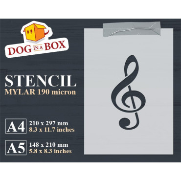 Stencil chiave di violino -...
