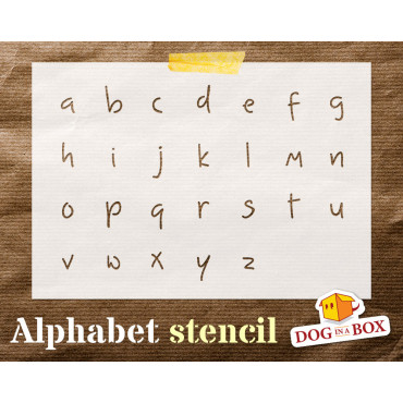 Pochoir alphabet n.3 -...