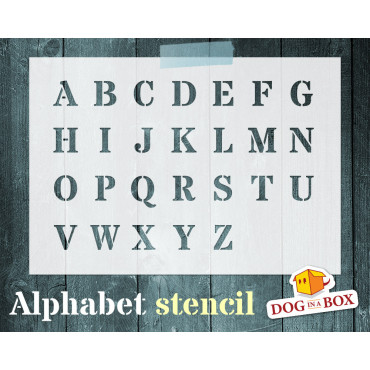 Alphabet stencil n.4 -...