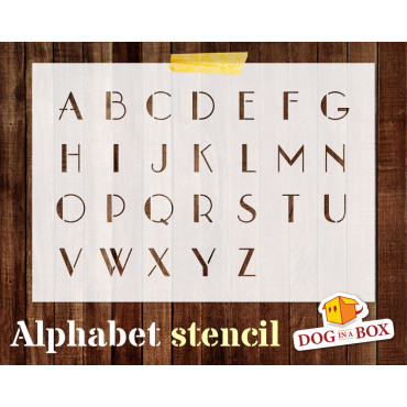 Pochoir Alphabet n.6 -...