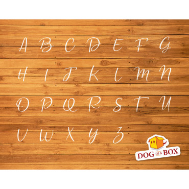 Alphabet stencil n.10 - Uppercase letters stencil. Font stencil for wood signs, wedding stencils or custom words.