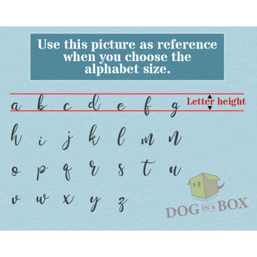 Pochoir alphabet n.13 - Pochoir lettres minuscules. Pochoir de police pour panneaux en bois, pochoirs de mariage ou mots personn