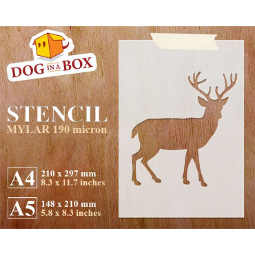 Pochoir cerf n ° 2 -...