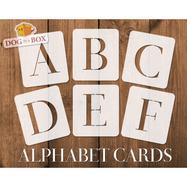 Alphabet stencils font n.14 - Uppercase font stencil for wood signs and walls.