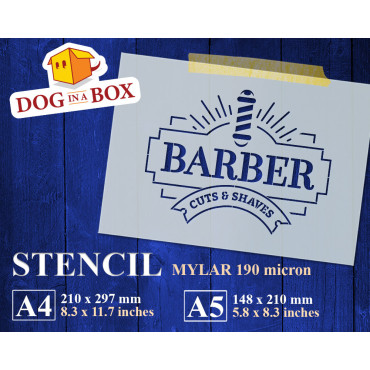 Pochoir Barber Shop n.4 -...