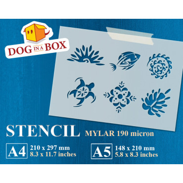 Hawaiian symbols stencil n.1- Reusable Polynesian and Samoan stencils for wood signs, walls and fabric