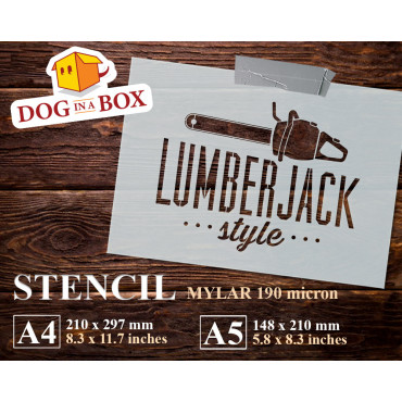 Lumberjack stencil n.1 -...