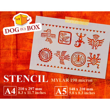 Simboli Maya n. 1 - Stencil...