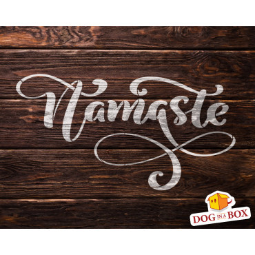 Namaste stencil n.2 - Namaskar stencil for wall painting, wood sings, fabrics decor. Reusable and durable.