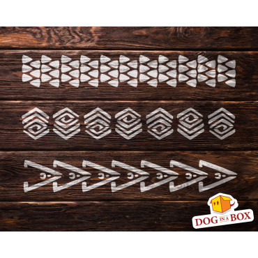 Polynesian patterns stencil n.1 - Hawaiian & Samoan stencil, tribal pattern stencil