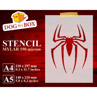 Spider symbol stencil n.1 -...