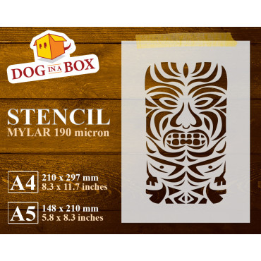 Stencil Tiki Totem n.1 -...