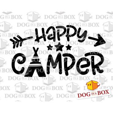 Happy Camper stencil n.2 - Reusable tribe stencil for wood signs, walls or fabrics