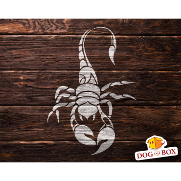 Scorpion stencil n.2 - Reusable scorpio stencil for wood signs, walls or fabrics.