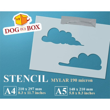 Clouds stencil - Reusable...