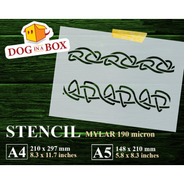 Celtic Knots pattern n.2 - Celtic stencil, seamless pattern stencil for wood, wall and home decor