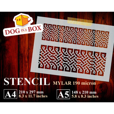 Celtic Knots pattern n.4 - Celtic stencil, seamless pattern stencil for wood, wall and home decor
