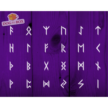 Stencil Rune Celtiche n. 2 - 24 stencil individuali, riutilizzabili e multiuso