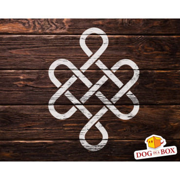 Celtic Knot stencil n.4 - Reusable stencil, seamless geometric pattern for walls and fabrics