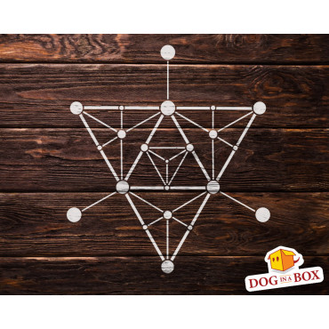 Sacred geometry stencil n.1 - Geometric reusable stencil for wood signs. Yoga and meditation stencil for walls.