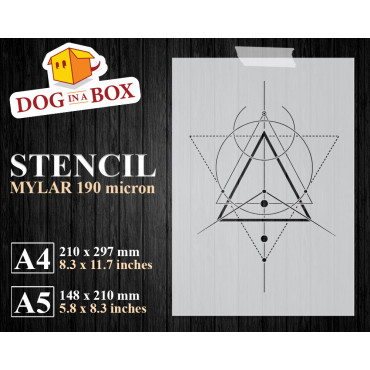Stencil geometria sacra n.5...