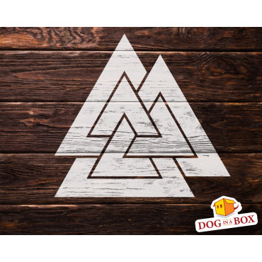 Valknut stencil - Odin symbol, celtic symbol stencil for walls and wood signs