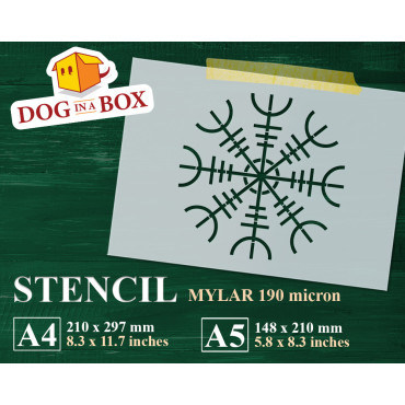 Aegishjalmur stencil -...