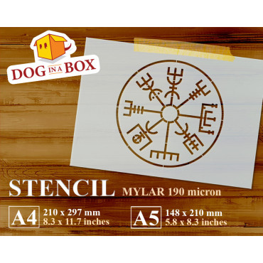 Vegvisir-Schablone n.1 -...