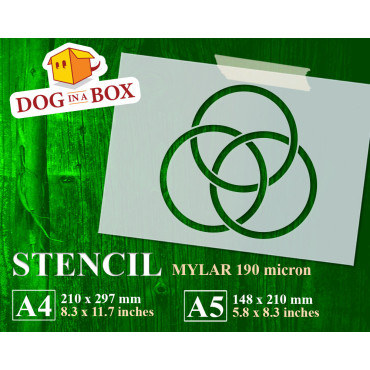 Borromean Rings stencil -...