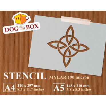 Celtic Knot stencil n.7 - Celtic Knot stencil for wood and walls. Reusable and multi-purpose