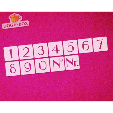 Numbers stencils n.6 - Individual numbers stencils for wood signs and walls